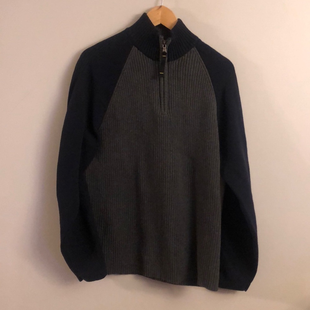 Grey and navy Nautica sweater